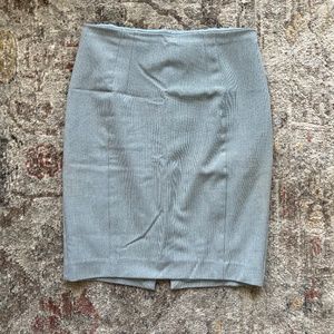 Express Blue Textured Pencil Skirt (6)